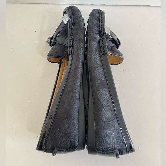 Coach Frida Black Signature Logo Loafer Size 7.5 - Picture 4 of 11